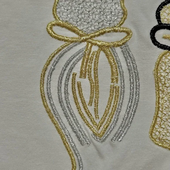 White T-shirt embroidered - Picture 4 of 5